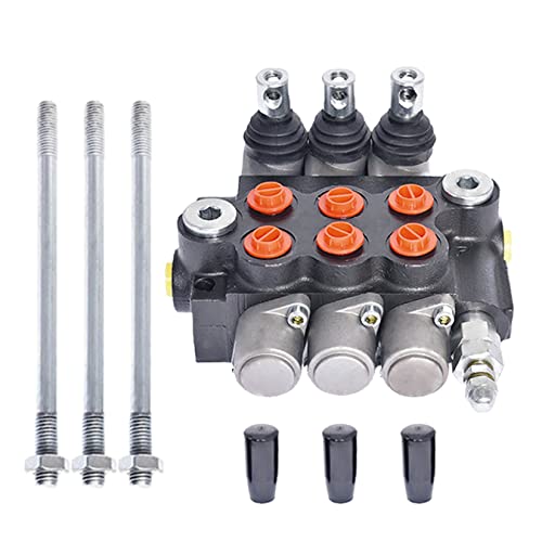 findmall 3 Spool 11 GPM 3600 PSI Hydraulic Directional Control Valve