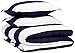 Amazon Basics Reversible Comforter Set, Full / Queen, Navy Rugby Stripes, Microfiber, Ultra-Soft