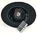 SHAHIN Differenttouch 100% Wool Felt Top Hats Victorian Style, Black, Size Large