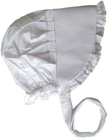 Baby Amish Prairie Sun Bonnet (White)