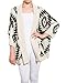 AWEIDS Aztec Geometric Print Batwing Knitwear Oversized Open Front Cardigan