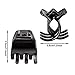 Hair Claw Clips Medium Size Hair Claws 1.3 Inch Hair Jaw Clip Claw Clip Grip for Women Girls Medium Hair(18 Pieces, Brown and Black)
