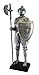 Veronese Design Medieval Armor Knight with Poleaxe and Shield Statue