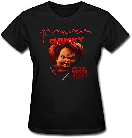 YIZE Womens Chucky Doll Short Sleeve Cotton T-Shirt