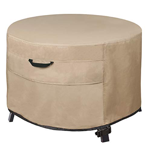 ULTCOVER Patio Fire Pit Table Cover Round 44 inch Outdoor Waterproof Fire Bowl Cover