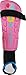Vizari Blossom Toddler Soccer Shin Guards for Girls - Dual-Layered Protection - Ventilated Football Shin Pads with Ankle Protection - Stylish Design Ankle Guard with Adjustable Fit (Pink/Blue, XS)