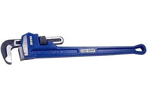 IRWIN VISE-GRIP Pipe Wrench, Cast Iron, SAE, 3-Inch Jaw, 24-Inch Length (274104) , Blue