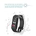 Fitness Tracker, 2018 Updated Waterproof Color Display Screen Heart Rate Monitor Watch, Sokos Bluetooth Smart Fitness Tracker Armband | Wristband | Bracelet and free iOS Android APP (Black) (Black)