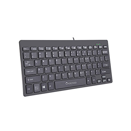 Cnacnoo Ultra-Slim Keyboard for PC Computer Laptop, Wired USB Small Keyboards with 78 Keys, Portable Multimedia Mini Keyboards Universal Compatibility for PC, Mac, PS3, Xbox360