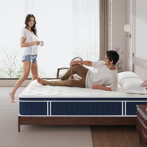 Inofia Ace Hybrid Mattress 90 x 200 cm H3 Firm Mattress with Breathable Memory Foam and Independent Bagged Springs, 7 Ergonomic Zones, Extra Comfort for Adults and Children