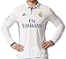 adidas Men's Real Madrid Long Sleeve Home Soccer Jersey 2016/17 (White)