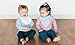 Baby Bandana Drool Bibs, 4 Pack Pink Leakproof Burp Cloth Soft Absorbent Cotton