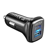 Qualcomm Quick Charge 3.0 & USB C Ports in Dual USB Car Charger, CHOETECH 33W USB C Charger with Latest Charging Tech for LG G5, HTC 10, Galaxy S7 Edge, S6 Edge Plus, Nexus 6P, Nexus 5X and More