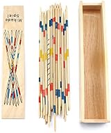 Xrten Pick Up Sticks Game 155 Pcs Wooden Classic Family Fun Ages 6+ view 2