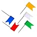 Homework2 Map Flag Push Pins Assorted 5 Colors, 50 Pieces per box, 35 mm
