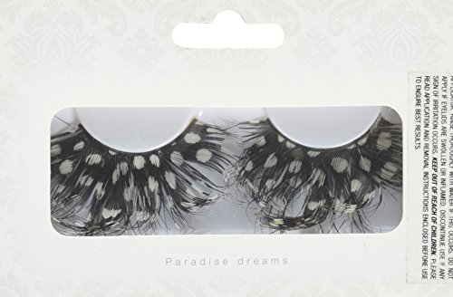 Baci Paradise Dreams Style No.607 Feather Eyelashes with Adhesive Included, Brown
