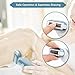 Brori Electric Razor for Women - Lady Shaver Womens Bikini Trimmer for Legs Underarms Public Hair Wet and Dry Rechargeable Waterproof with LCD Screen Aloe Lubricating Strips, Red