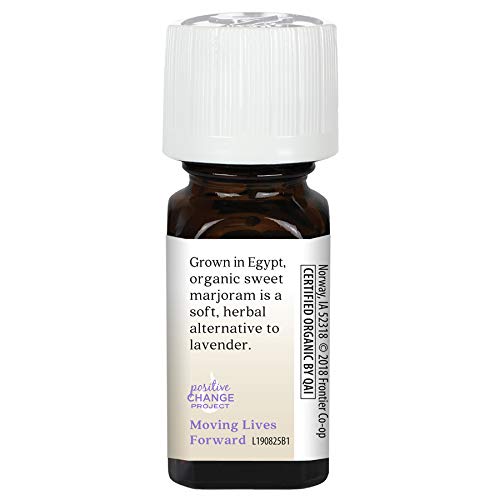 Aura Cacia Certified Organic Pure Sweet Marjoram Essential Oil | 0.25 fl. oz. | Origanum majorana