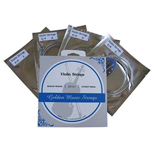 Violin String 1 Set, 4/4 Scale, Medium Tension for beginner