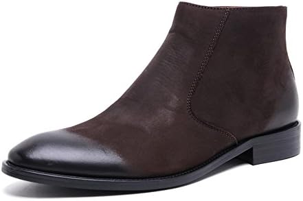 Serdaomani Men's Formal Leather Boot (270CM /44 M EU /9 D (M) US, Brown)