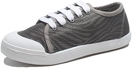 Kids Shoes YiuKhmer Boys Girls Tennis Sneakers Lace-up Casual Shoes (Toddler/Little Kid) (12M US Little Kid, Grey)