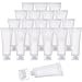 Bememo 30 Pieces 10 ml Empty Tubes Clear Cosmetic Containers Refillable Plastic Tubes for DIY Lip Gloss Tube