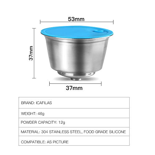 i Cafilas für Dolce Gusto kapsel wiederverwendbar,Dolce Gusto kaffeekapsel Edelstahl nachfüllbar Kaffeekapselfüllung… – Bild 6