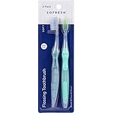 ONOW Sofresh Flossing Toothbrush 2 Pack Soft