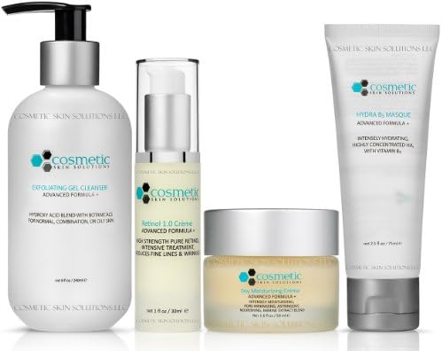 Cleanse | Correct | Moisturize | Masque - 4 Combo Pack - Includes Luxurious Pore-refining Cleanser (8 oz), Retinol 1.0 (1 oz), Moisturizer (50g) B5 Masque, Advanced Formula for MAXIMUM Effectiveness