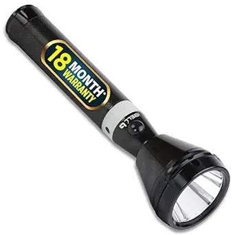 iBELL FL8348 Rechargeable Torch Flashlight, Extra Long Beam Range, Aircraft Aluminium Body, Super Bright LED Light
