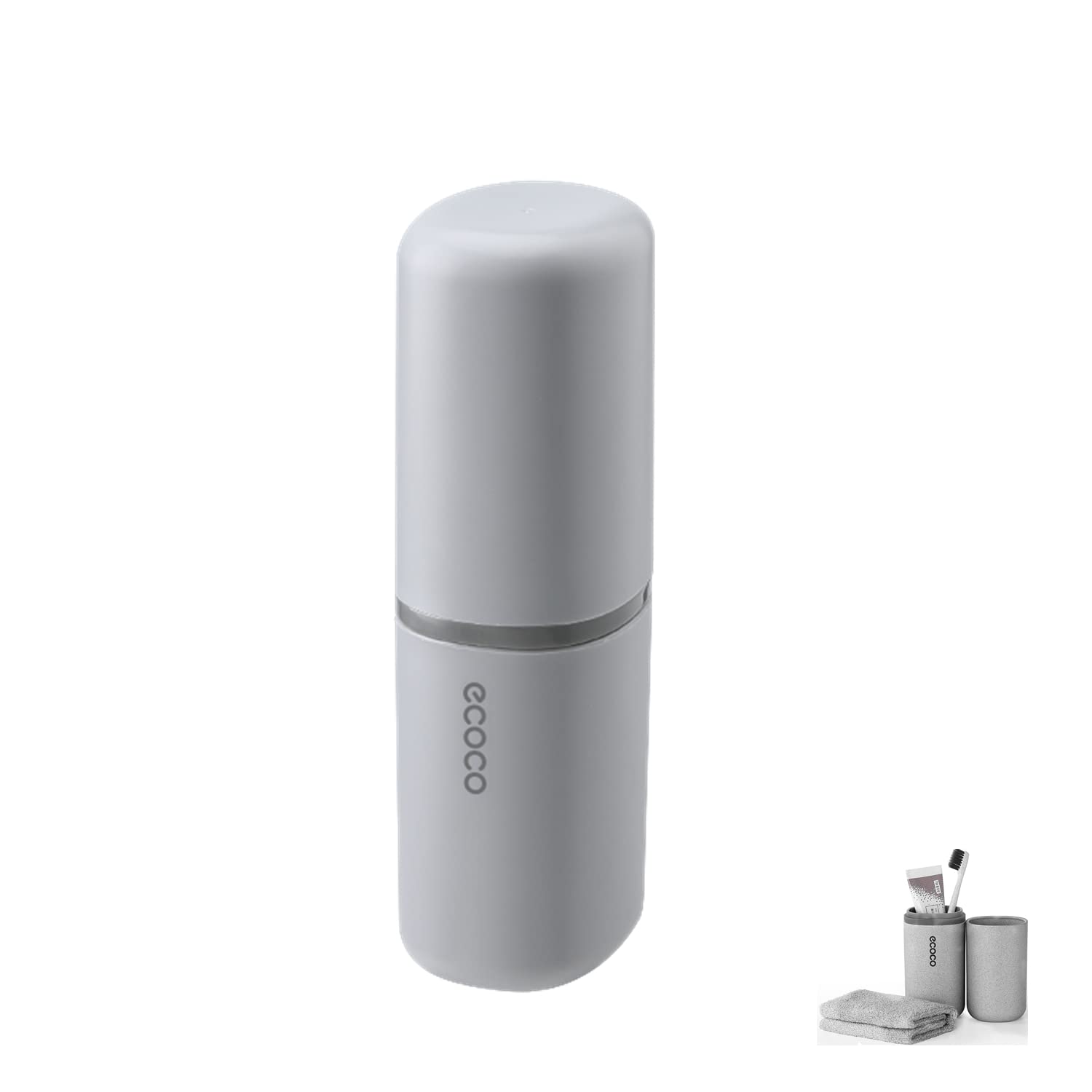 Meiyijia Travel Water Cup Set, Toothbrush Case, Toothbrush Holder for Toothbrushes and Toothpaste, Toothbrush Cup, Suitable for Camping, Travel, Business Trip, Home, School