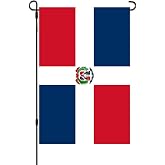 Dominican Republic Flag Small Mini Dominican Garden Flags 12x18 Double Sided Weather Resistant Yard Flags for Outdoor Decor (Dominican)