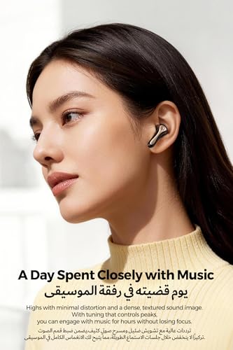 SoundPEATS Air5 Pro+ Hifi Wireless Earbuds with 55dB Adaptive Hybrid ANC, xMEMS & Aptos Class-H Amplifier, LDAC & aptX Lossless Bluetooth Earphones, Hi-Res Audio, Qualcomm Snapdragon Sound, APP