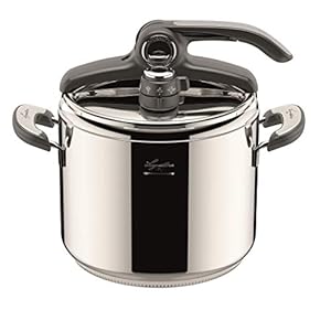 Lagostina Novia Vitamine Lagoeasy’Up snelkookpan, 7 l, roestvrij staal 18/10