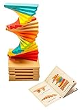 Plank Building Block Set - 75pcs with storage bag and build guide