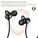 [2019 Newest] Bluetooth Headphones V5.0 HiFi Stereo in-Ear Bluetooth Headsets w/Mic,9 Hrs Playback Noise Cancelling Earphones IPX7 Waterproof Wireless Earbuds Secure fit for Sports-Black