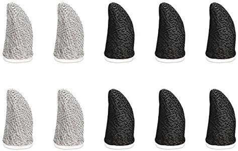 Msova Mobile スマホゲーム 指サック 手汗対策 超薄 銀繊維 10個入り 指