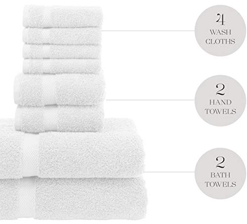 1 Luxury+Bath+Towel+Set+White