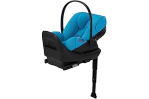 Cybex Cloud G Lux Comfort Extend Infant Car Seat with Anti-Rebound Base, Load Leg, Linear Side Impact Protection, Latch Install, Ergonomic Full Recline, Extended Leg Rest, Beach Blue