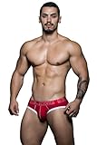 Andrew Christian Men's Blow Tagless Brief, Red, Medium