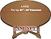 LAMINET Elastic Fitted Table Cover - Medallion - Large Round - Fits Tables up to 45-56” Diameter