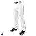 Boy's Champro Sports Youth Triple Crown Open Bottom Piped Pants, White, Navy Pipe, Medium