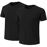 6-Pack Bulk Men’s T-Shirts – Soft Pre-Shrunk Premium Cotton, Short Sleeves, Reinforced Collar, Crew Neck, Casual Fit