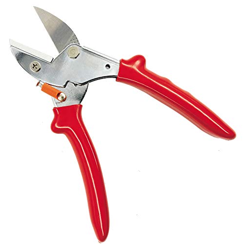 Mifuse 55127 7" Garden Scissors with Pointed Replaceable Blade Heavy Duty Hand Pruners Anvil