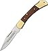 Winchester Brass Folding Knife, 3.5-Inch, Leather Sheath [22-41322] , Brown