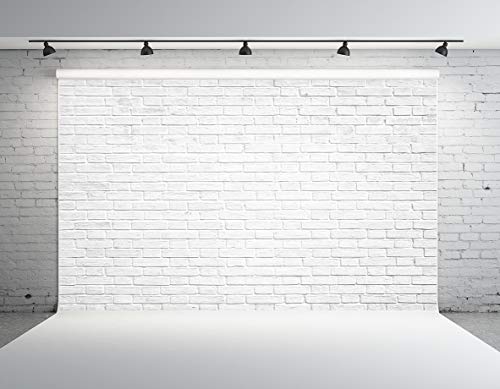 Kate 7x5ft White Brick Wall Photography Backdrops Portrait Photo Backgrounds Photo Studio Props