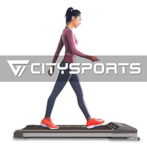 CITYSPORTS Folding Motorised Treadmill, 500W Motor, Adjustable Speed, LCD Screen, Folding walking treadmill for Home and Office