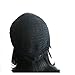 MARIAN Synthetic Hair Short Straight Bob Wig for Women Jet Black with Side Bangs + a Free Wig Cap