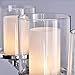 CLAXY Ecopower Lighting Mordern Glass & Metal 3-Lights Wall Sconce