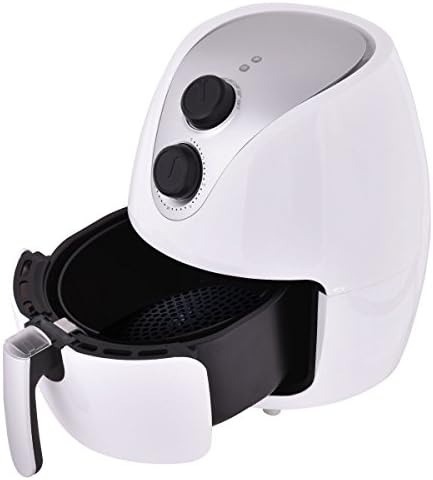 1500W Electric Air Fryer Cooker with Rapid Air Circulation System Low-Fat White